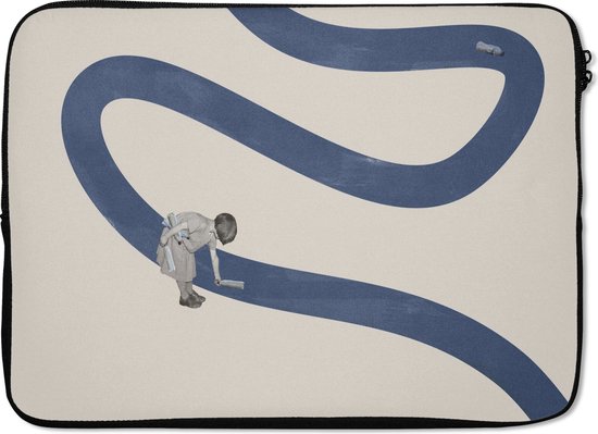 Housse d'ordinateur portable - Vintage - Fille - Recycler - Pochette d'ordinateur portable - Ordinateur portable - 13 pouces