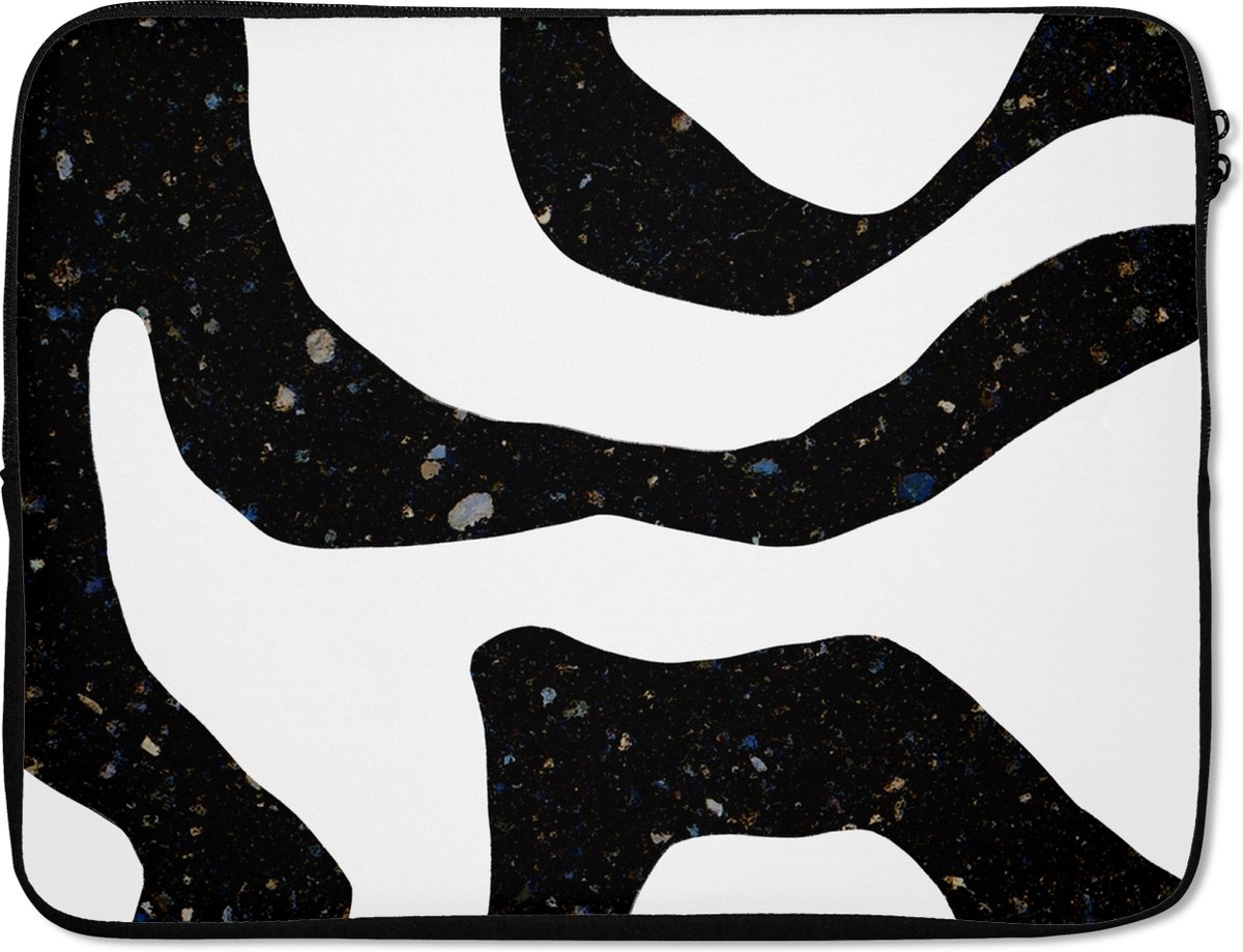Laptophoes - Marmer print - Minimalisme - Abstract - Design - Laptop case - Laptop - 15 6 Inch