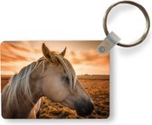 Sleutelhanger - Paard - Dieren - Portret - Uitdeelcadeautjes - Plastic