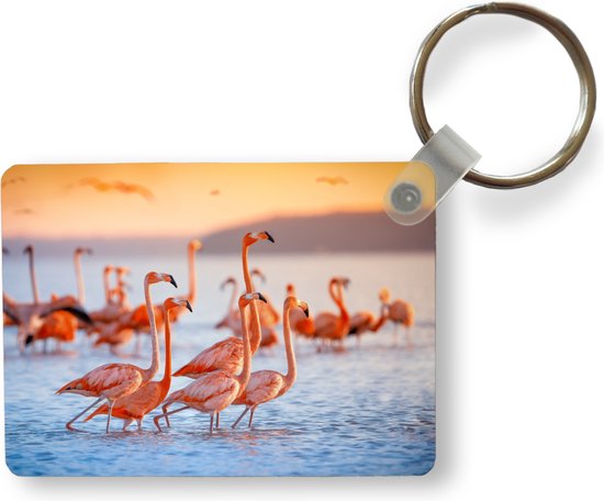 Sleutelhanger - Flamingo - Dieren - Water - Roze - Uitdeelcadeautjes - Plastic