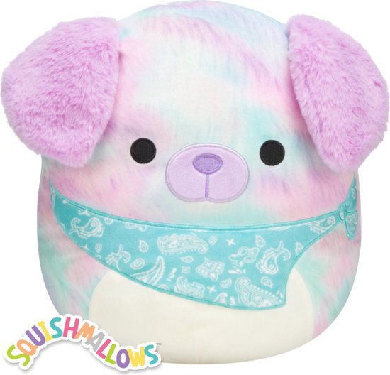 Squishmallow Knuffel 30CM Bashira the Bandana Dog