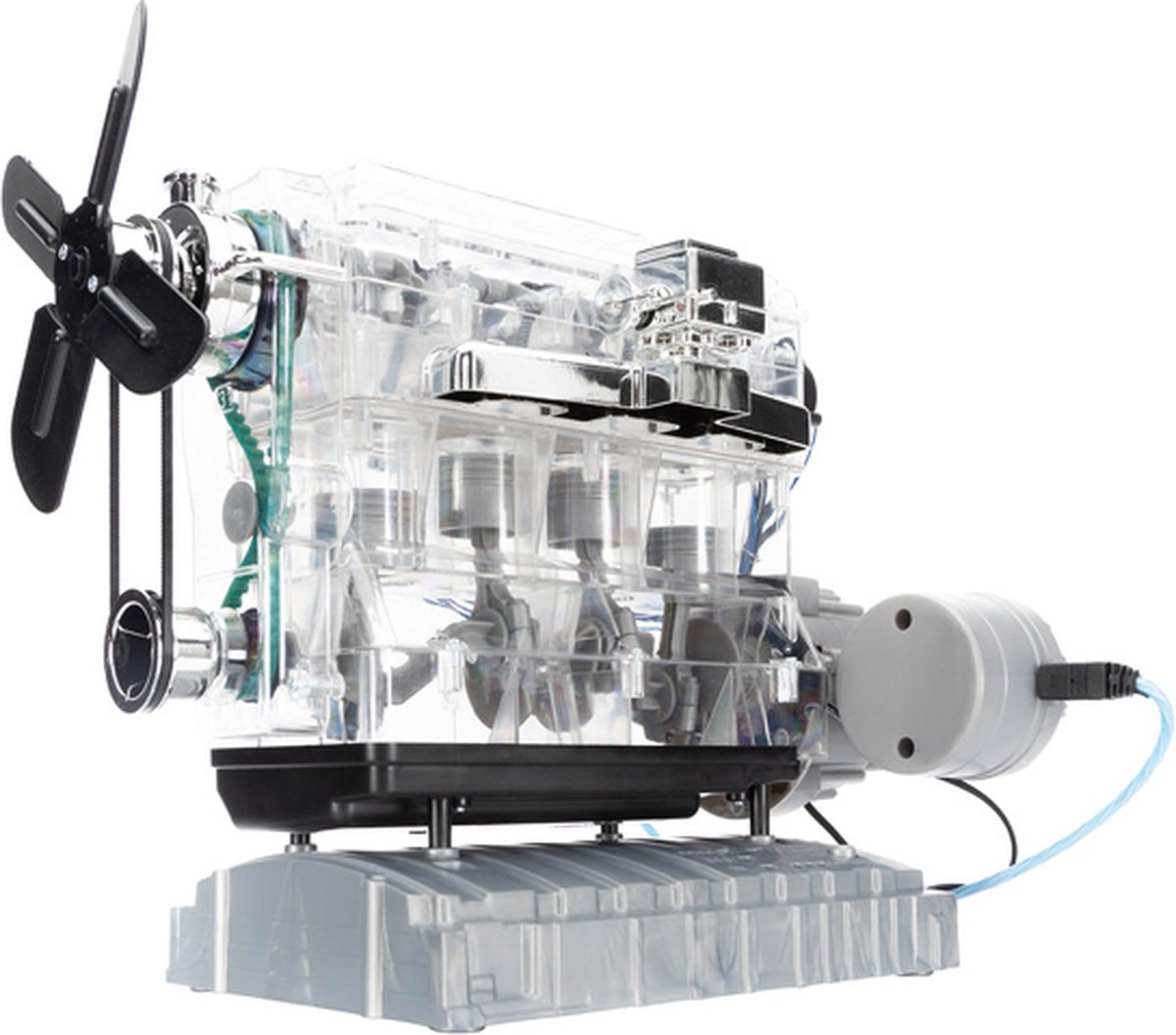 Franzis Modelbouwpakket Militaire voertuigen - 67157-8 Hybrid Engine Kit Plastic - 1:3 -