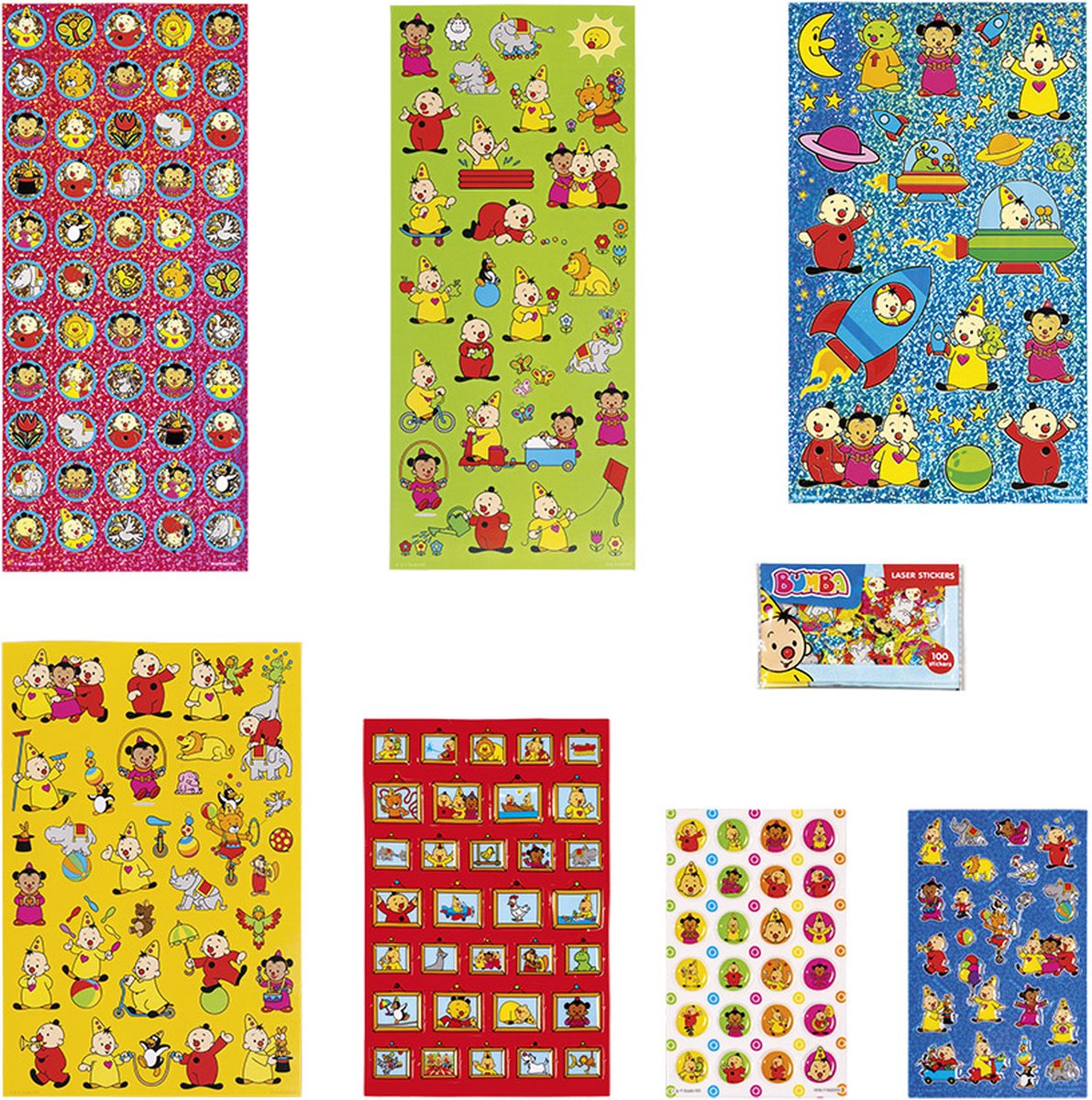Bumba stickers Super stickerset XL - 7 stickervellen incl luxe 3D puffy en metallic stickers - vanaf 3 jaar - Studio 100 - Bambolino Toys — afbeelding 7
