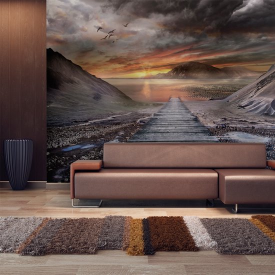 Papier peint photo - Terre abandonnée.