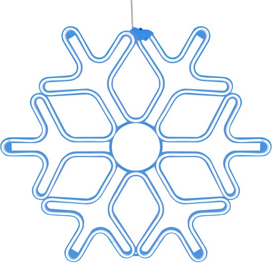 Kerstverlichting sneeuwvlokken neon 60cm