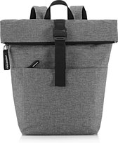 Reisenthel Rolltop Backpack Sac à dos - Ordinateur portable 15,6 pouces - 22L - Twist Silver Grijs