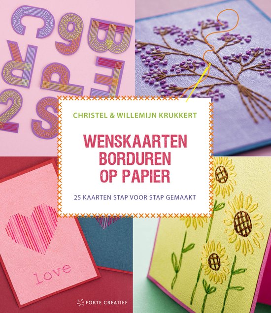 Foto: Wenskaarten borduren op papier