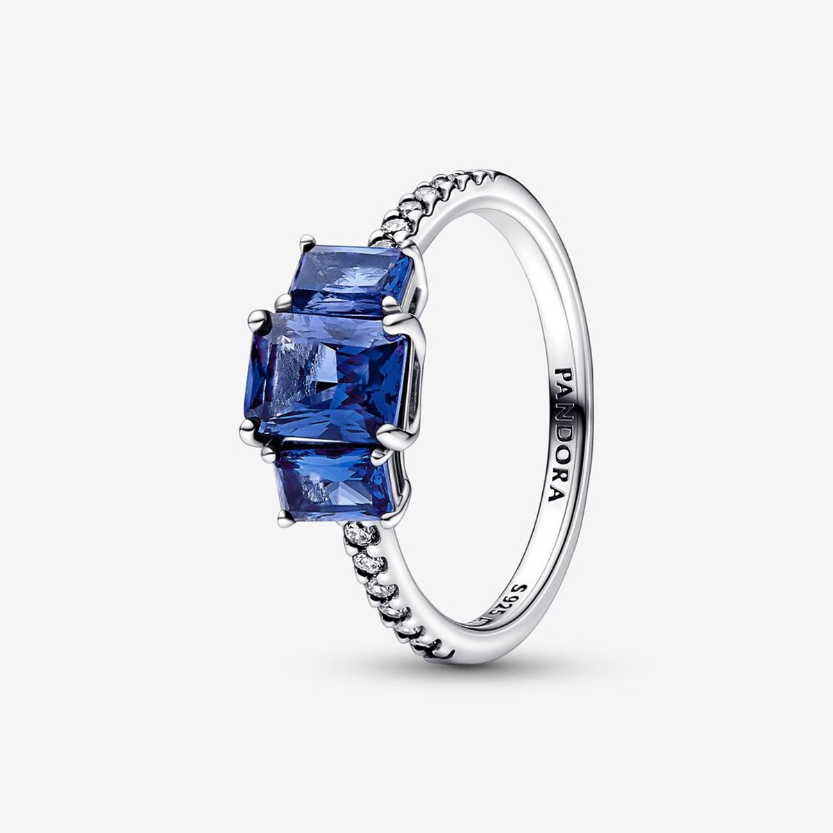 Pandora Ring Sparkling Rectangular Three Stone 192389C01-54