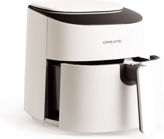 CREATE - Olievrije friteuse 3,5L - 8 voorgeïnstalleerde programma's - 220°C - Wit- AIR FRYER PRO COMPACT