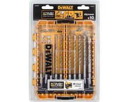 foto van DeWalt DT70753-QZ SDS-Plus 10-delige betonborenset in cassette - 5/6/7/8/9/10/12mm