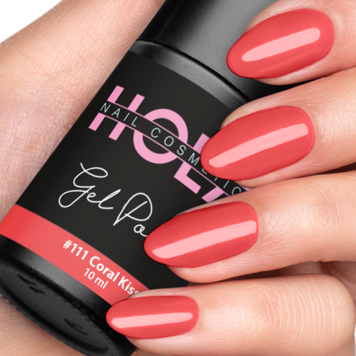 Hola Nails | Gelpolish #111 Coral Kiss (10ml) | Gellak voor thuis