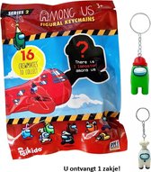Among Us speelgoed sleutelhanger verassingszakje - Schoencadeautje - blind bag - 1 exemplaar - action figure