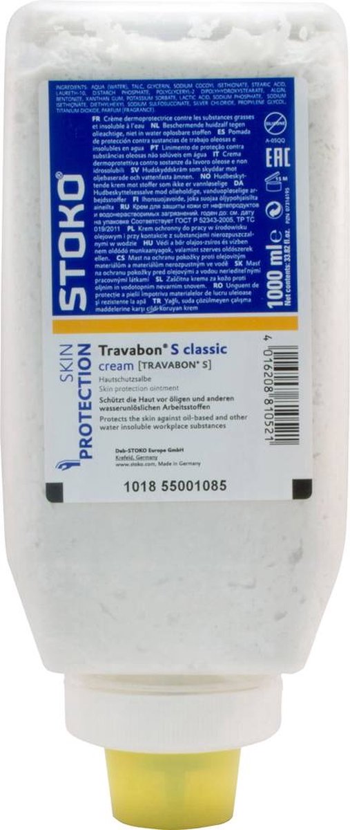 SC Johnson Professional Travabon® S classic cream Huidzalf beschermend 1000 ml 22325 1 stuk(s)