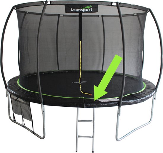 Trampoline rand beschermrand 244 cm zwart groen bol