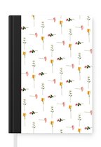 Notitieboek - Schrijfboek - Bloemen - Flora - Kleuren - Notitieboekje klein - A5 formaat - Schrijfblok