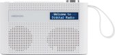 Medion E66325 - DAB+ Draagbare Radio met Bluetooth - Wit