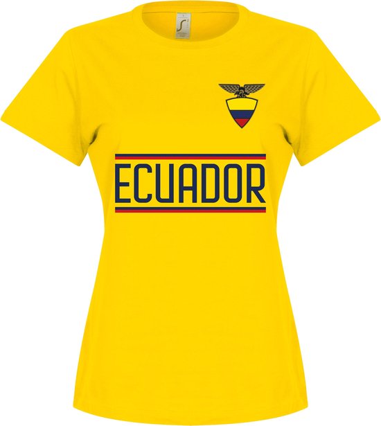 Ecuador Team T-shirt - Geel - Dames