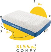 Sleep Comfy - Hoofdkussen - 30 dagen Proefslapen - Hoofdkussen Slaapkamer - Orthopedisch - Ergonomisch - Anti Nekklachten - Galaxy Motion Medium 2.0 | 65x40x15 cm