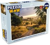Puzzel Onverhard pad langs landbouwgrond in Engeland - Legpuzzel - Puzzel 1000 stukjes volwassenen