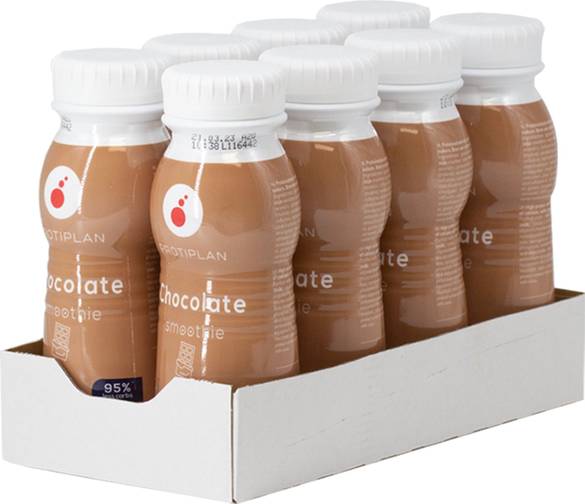 Goedkoopste Protiplan | Tray Proteïne Smoothie Chocolade | 8 x 250 ml | Heerlijke Smoothie Eiwitdieet | Voordeelpak | Ready to Go Proteïne drank | Snel afvallen zonder hongergevoel!