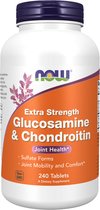 NOW Foods - Glucosamine & Chondroïtine Extra Sterkte (240 tabletten)