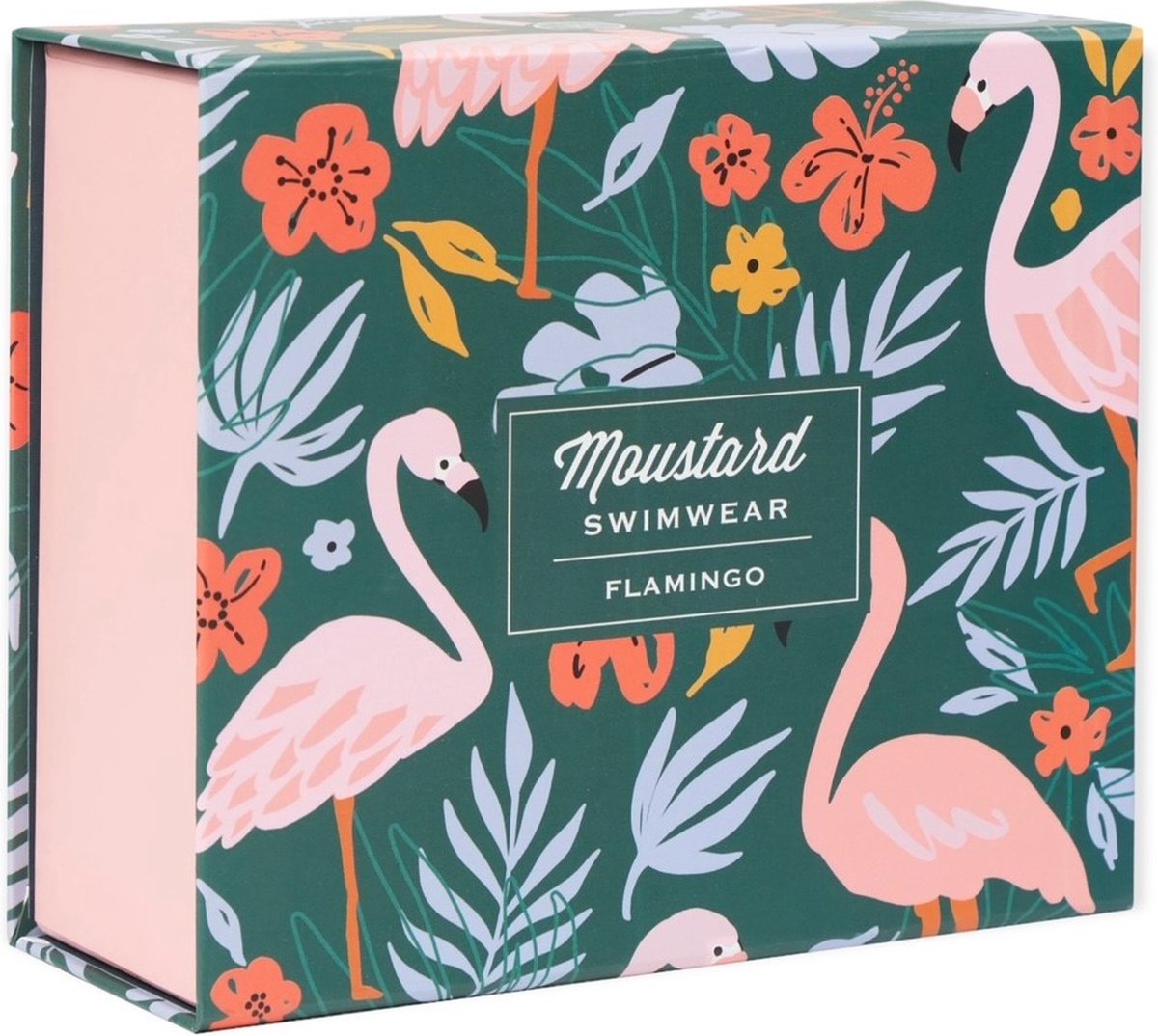 Mooustard Swimwear - Zwembroek - Swimshort - Flamingo's - 100% micropolyester
