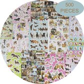 Grafix Mega Stickerset voor Kinderen | Paarden Stickers | Stickeren | 500 stuks | Paarden | Stickers Kinderen