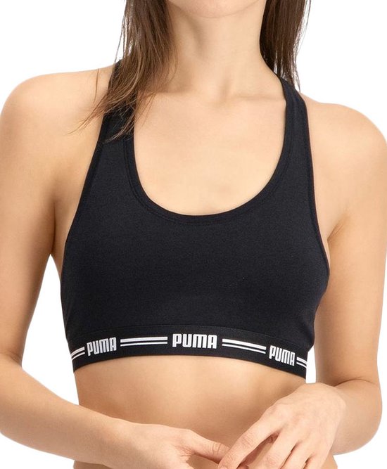 PUMA PUMA WOMEN RACER BACK TOP 1P HANG Soutien-gorge pour femme - Noir - Taille S