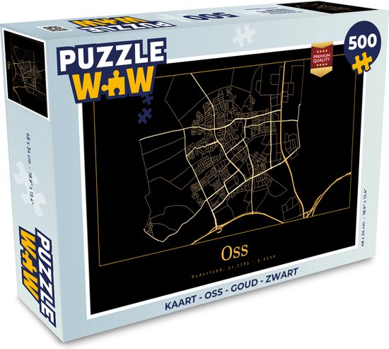 Puzzle Card - Oss - Or - Zwart - Puzzle - Puzzle 500 pièces