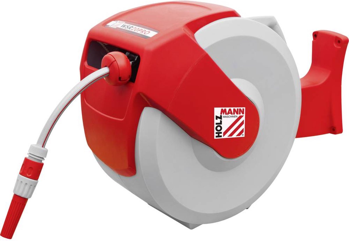 Holzmann Maschinen WSR20PRO Tuinslangwandhouder 20 m 9.5 mm 1/2 inch Rood, Grijs 1 stuk(s)