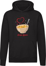 Soup lover | eten | soep | gezond | lunch | voorgerecht | Unisex | Trui | Hoodie | Sweater | Capuchon | Zwart