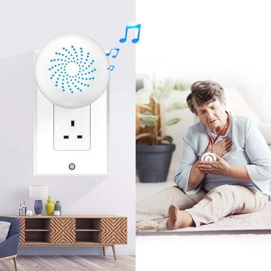 Oudere draadloze noodoproepknop Home noodoproepalarmsysteem Patiënt SOS alarmalarmknop