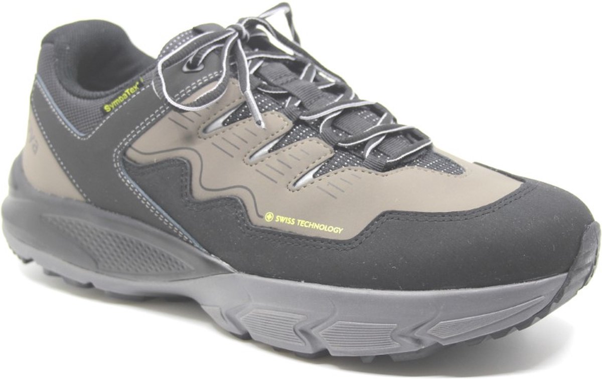 Joya CADORE STX M 238out combi lage heren wandelschoenen met schok dempende zolen wijdte H Zwart