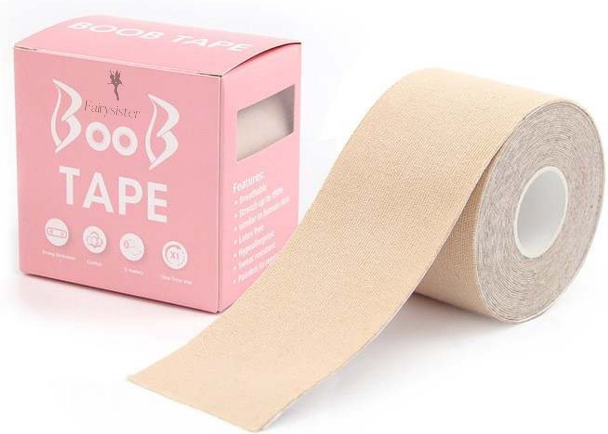 3BMT Boob Tape - Zelfklevende Push-up Borsttape - Comfortabele en  Onzichtbare Plak BH