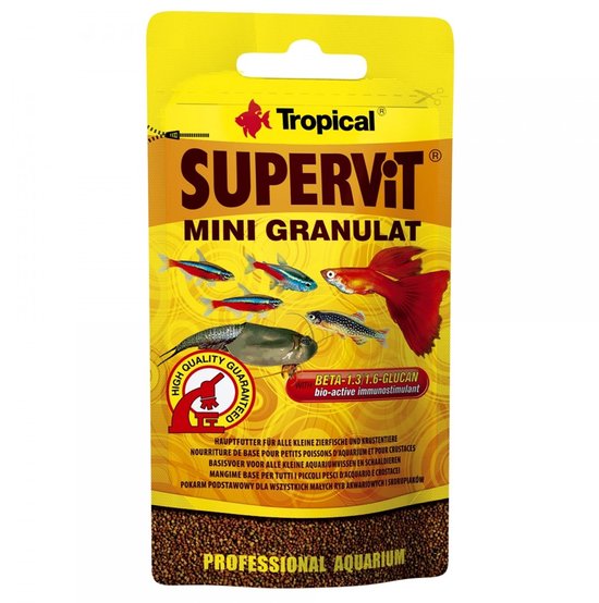 Tropical Supervit Mini Granulaat 10 gram | Aquarium Visvoer