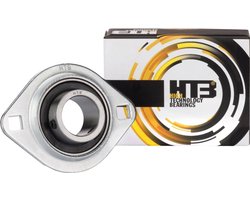 HTB SBPFL 204 Flenslager Plaatstaal Boordiameter 20 mm Gatafstand 71.5 mm
