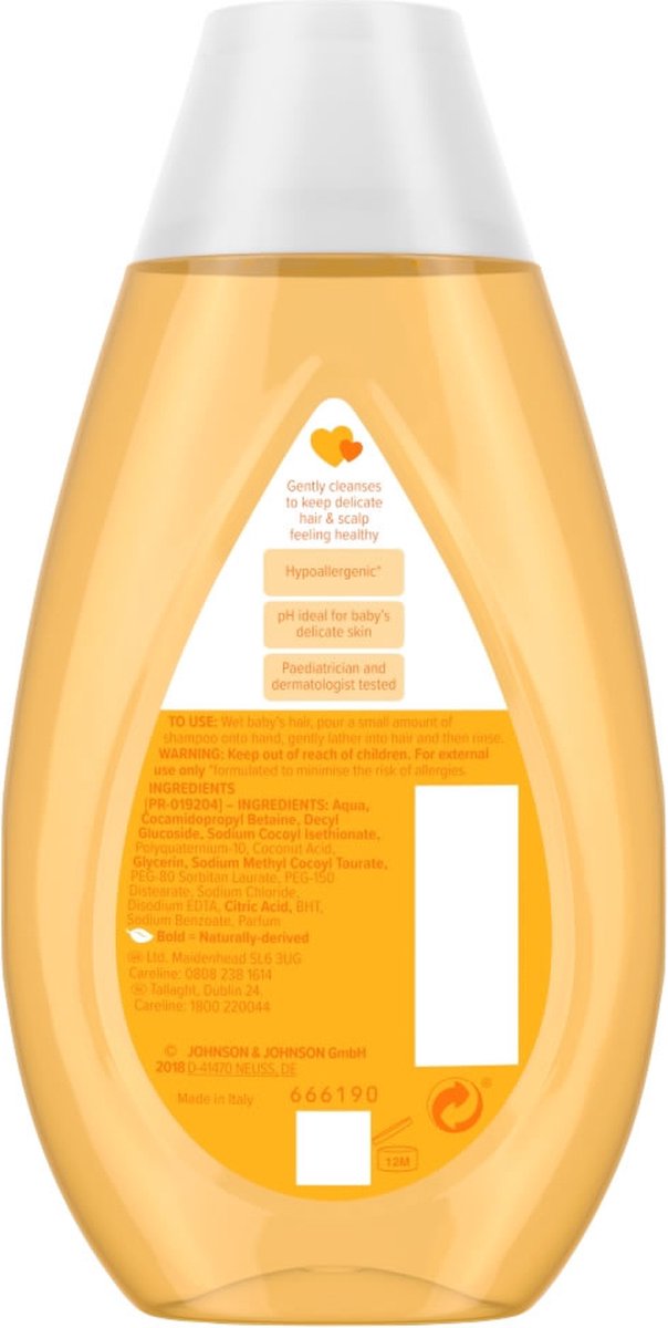 Johnson's Baby Shampoo - Newpack 200 ml. van Johnson's — afbeelding 2