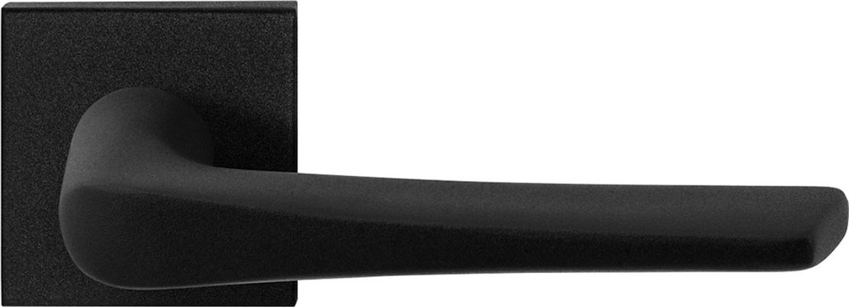 GPF8230.02 Tiki deurkruk op vierkante rozet zwart, 50x50x8mm