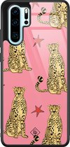 Casimoda® hoesje - Geschikt voor Huawei P30 Pro - The Pink Leopard - Hard Case Backcover - TPU - Roze - Luipaardprint