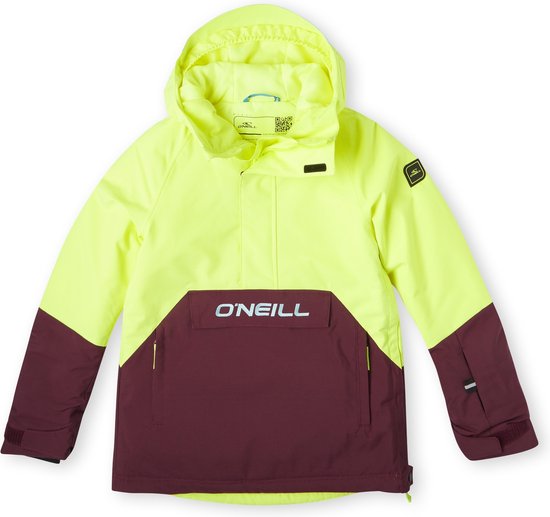 O'Neill - Hooded pullover ski-jack voor kinderen - Anorak - Pyranine geel - maat 164cm