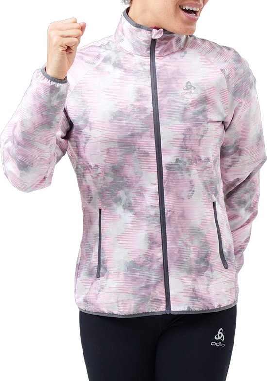 Veste De Course Odlo Essentials – Femme | Légère, Coupe-vent, Respirante | Tissu Recyclé