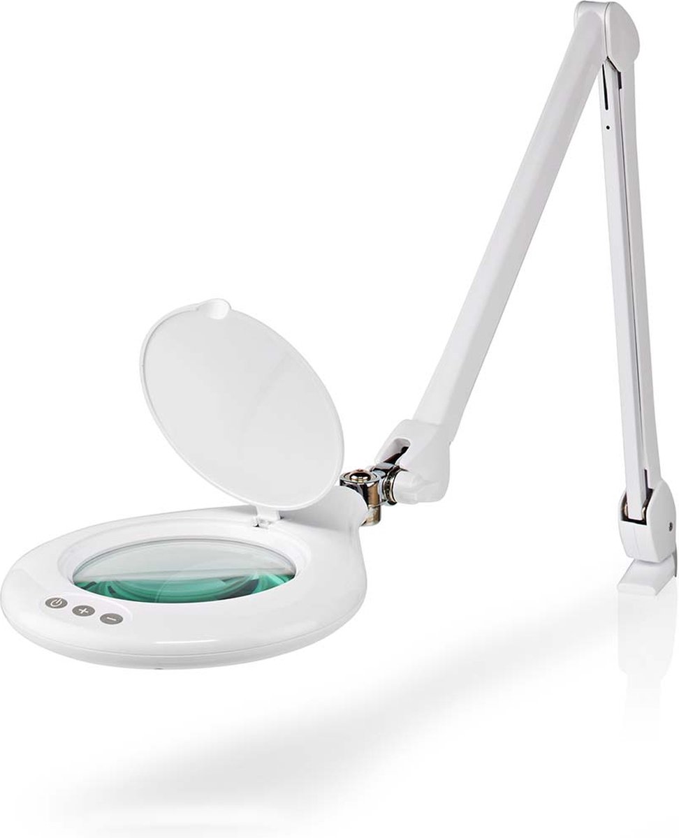Nedis - Tafel-loeplamp | Lenssterkte: 3 Diopter | 6500 K | 10 W | 660 Lm | Wit