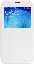 Nillkin New Sparkle PU Leather View Book Case - Geschikt voor Samsung Galaxy J7 - Wit