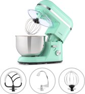 Klarstein Bella Elegance 5 litres - robot culinaire - mixeur - 1300W - 6 réglages - fonction pulse - bol mélangeur en acier inoxydable