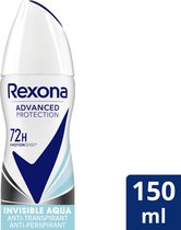 Rexona Women Advanced Protection Invisible Aqua Anti-Transpirant Spray 150 ml
