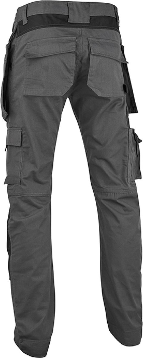 4WORK Alicante Grijs Zwart Werkbroek Heren