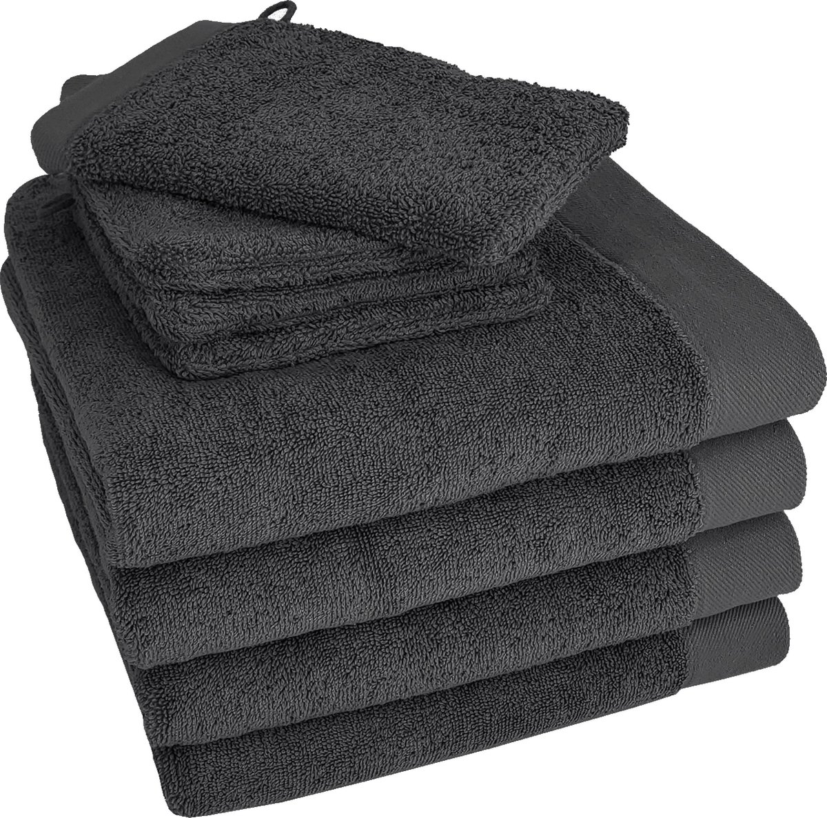 HOOMstyle Ensemble de serviettes de bain 4 x Serviette de Luxe 50x100cm ...