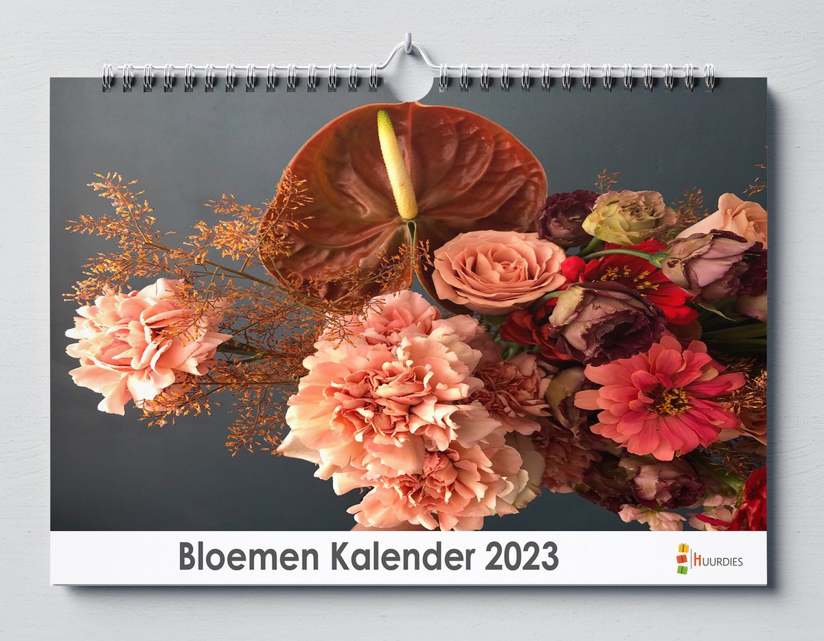 Bloemen kalender 2023 | 35x24 cm | jaarkalender 2023 | Wandkalender 2023