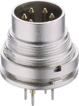 Lumberg SGR 50/6 DIN-connector Stekker, inbouw verticaal Aantal polen: 5 Zilver 1 stuk(s)