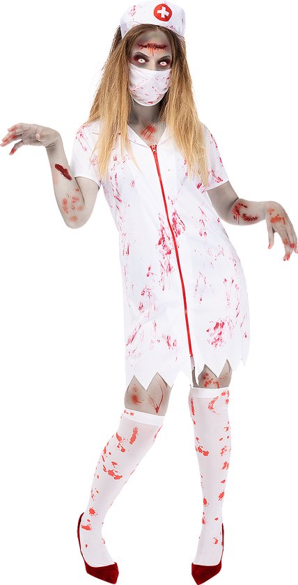 FUNIDELIA Zombie Verpleegster Kostuum Voor voor vrouwen - Maat: - Wit